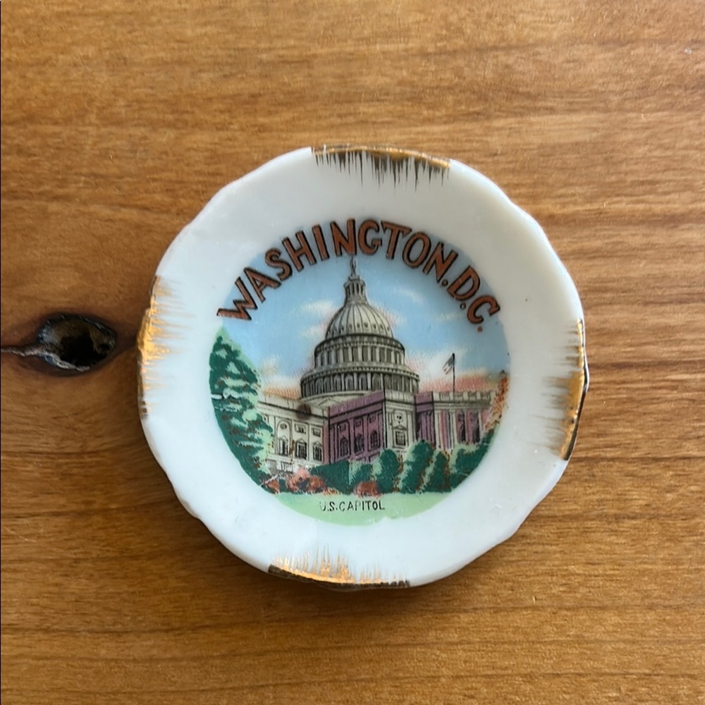 Vintage tiny Washington DC plate